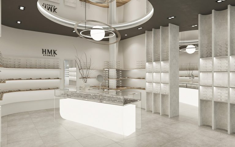 Thiết kế chuỗi cửa hàng mắt kính theo nhận diện thương hiệu