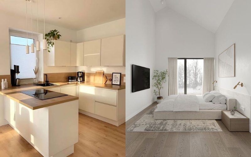 Decor phong cách hiện đại, tối giản và vintage