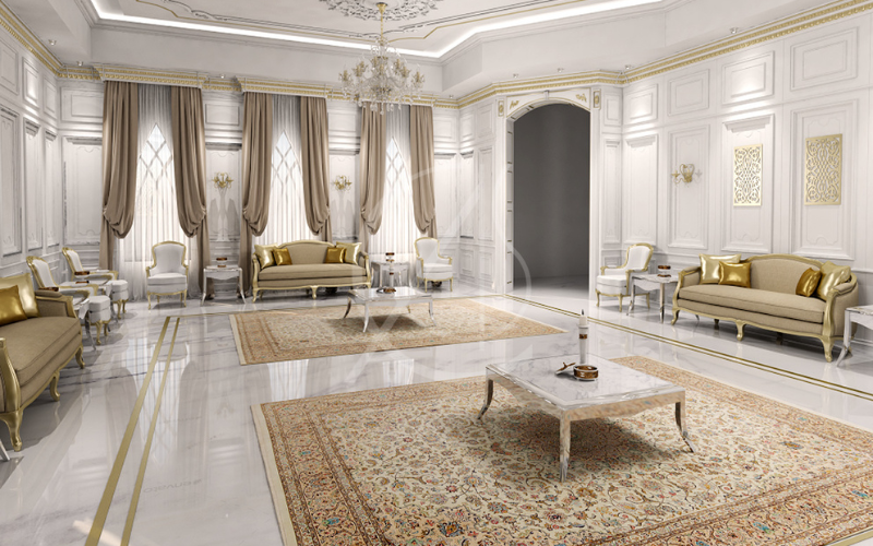 Thi công nội thất biệt thự phong cách Luxury - Nguồn: Internet