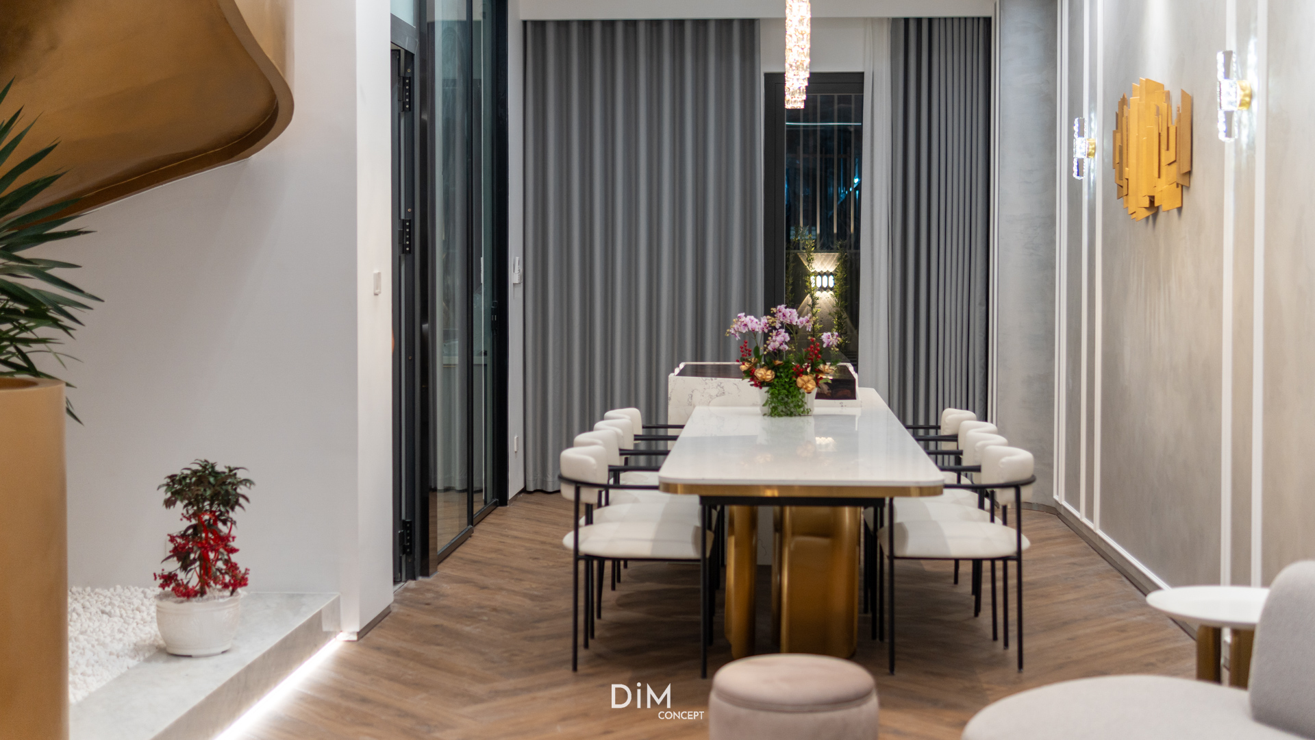 Dự án thiết kế nội thất biệt thự luxury ca sĩ Đoàn Di Băng 