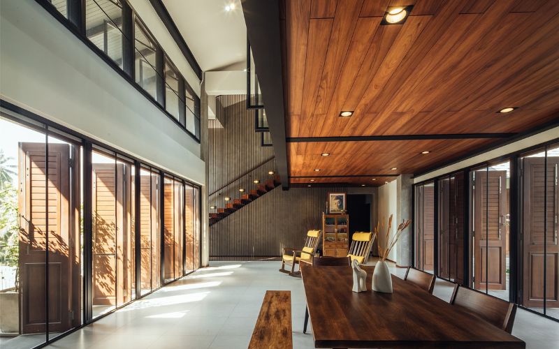 Kiến trúc đồng bộ sẽ tạo nên sự đẳng cấp và sang trọng cho biệt thự liền kề 